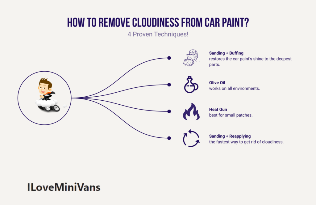 How to Remove Cloudiness From Car Paint (infographic)