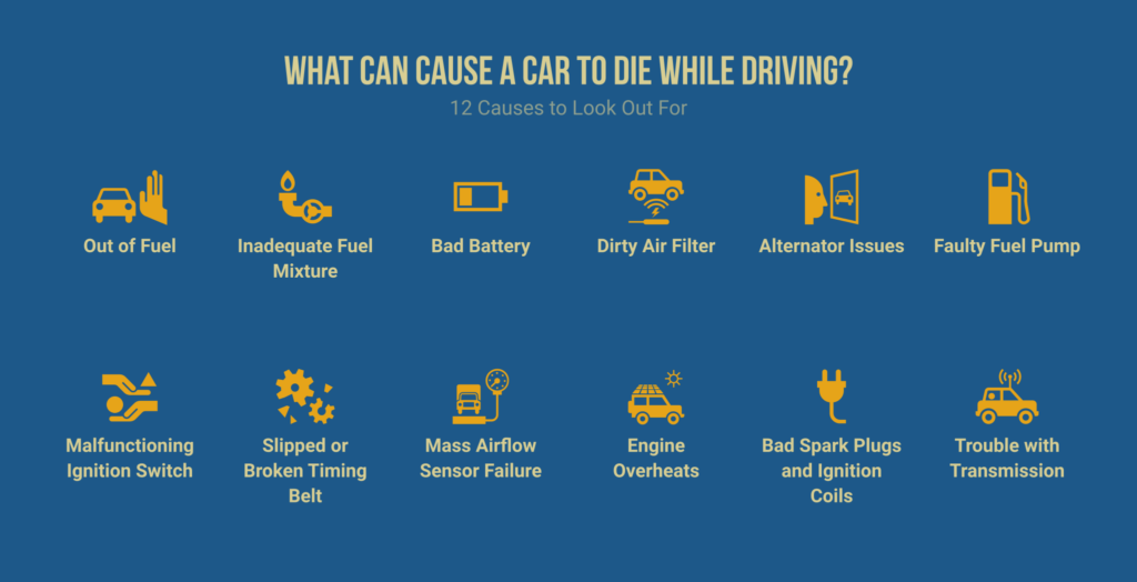 what can cause a car to die while driving