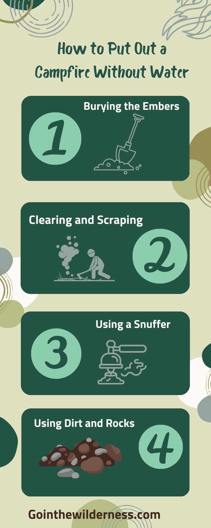 How to Put Out a Campfire Without Water Go In The Wilderness